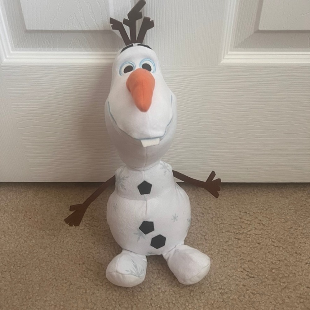 Disney Olaf Plush‎ Doll Stuffed Animal From Frozen Movie Snowflake Details
